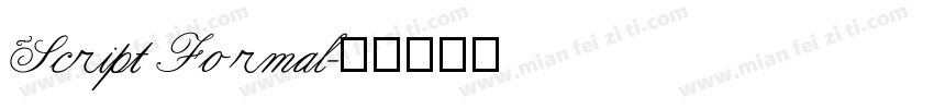 Script Formal字体转换